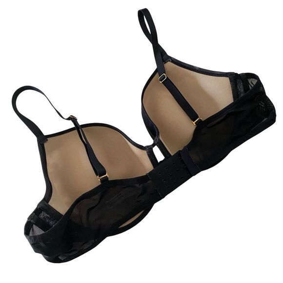 Soma Bra Women's 42C Lightest Lift Underwire Black over Beige Convertible Straps - Picture 3 of 5